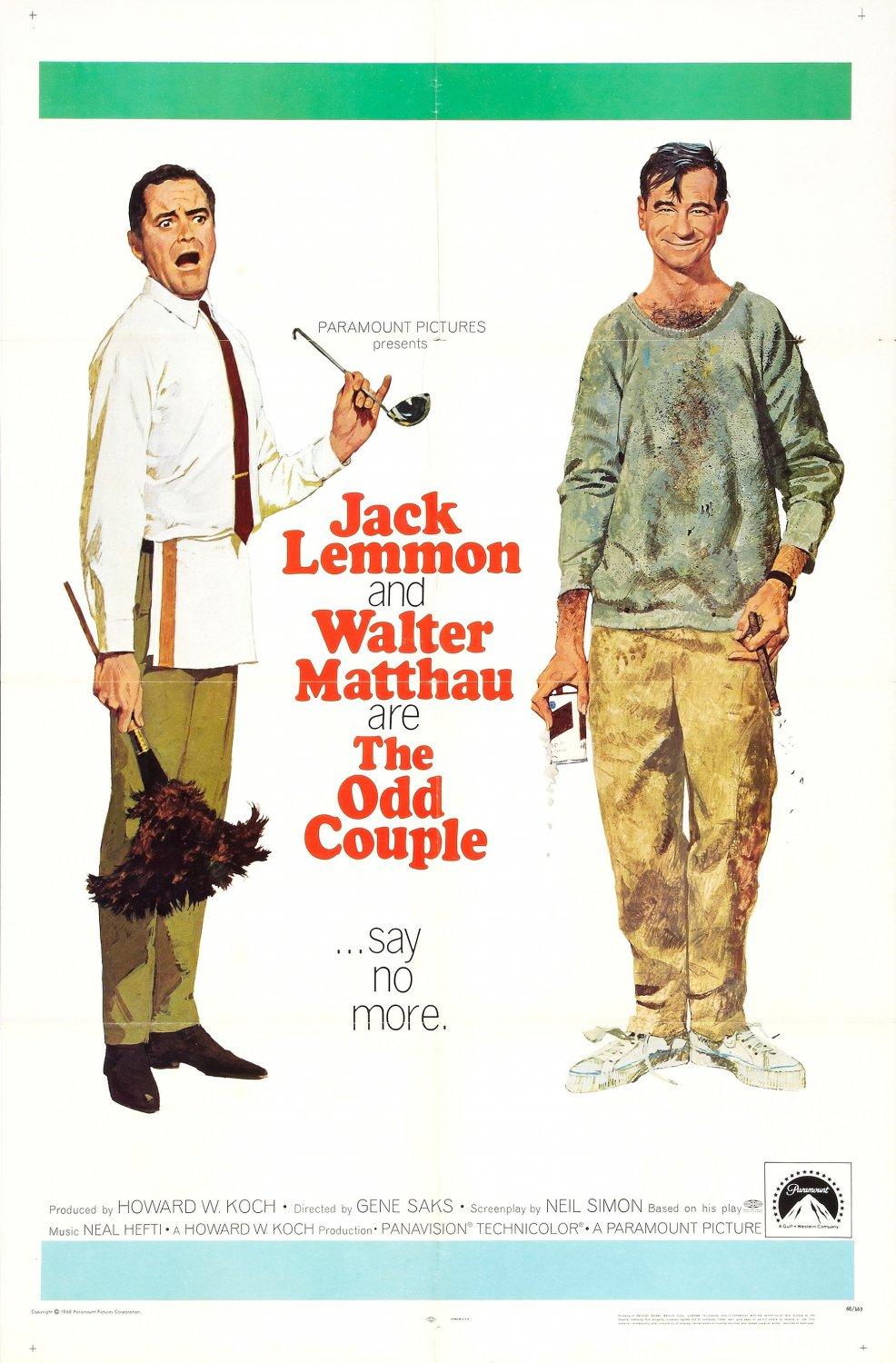 دانلود فیلم The Odd Couple 1968 زوج عجیب